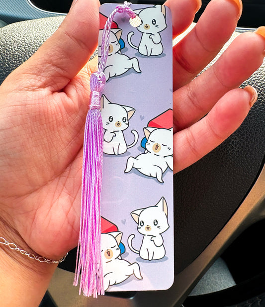 Aluminum Cozy Kitty Bookmark