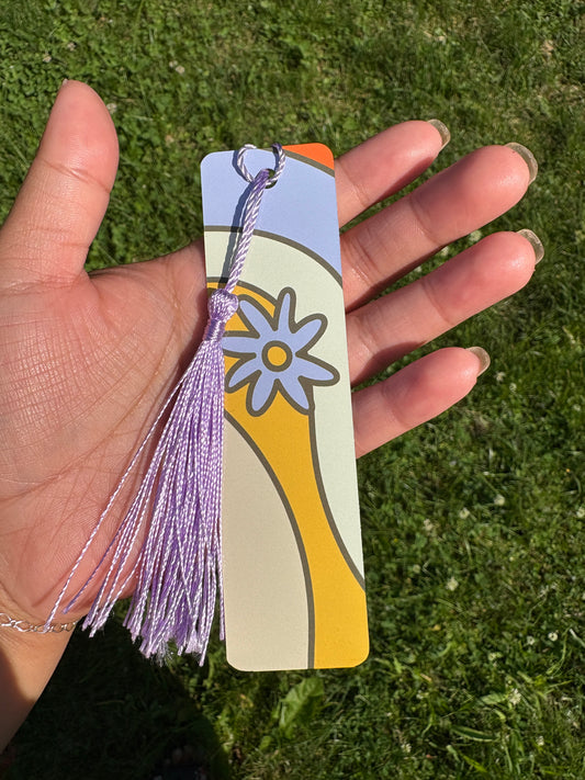 Purple Petal | Aluminum Bookmark with Tassel